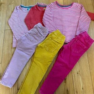 Mini Boden Pink and Yellow Kids Matching Set